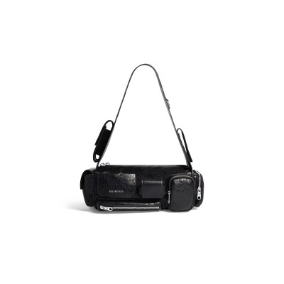 BALENCIAGA SUPERBUSY SLING BAG XS IN BLACK 762516210C81000 (32*12*10cm)